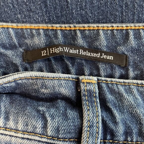 Talbots Jeans 12 High Waisted Relaxed 32x30 Talbots Jeans Palisade Wash Talbots - Picture 11 of 16